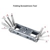 ZITAY Folding Tool Set Includes Screwdrivers and Hex Key Wrenches
