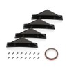 PIT66 Rear Bumper Lip Splitter Diffuser Compatible with Chevy Camaro