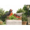 Set of 2 Metal Garden Ornament Robins