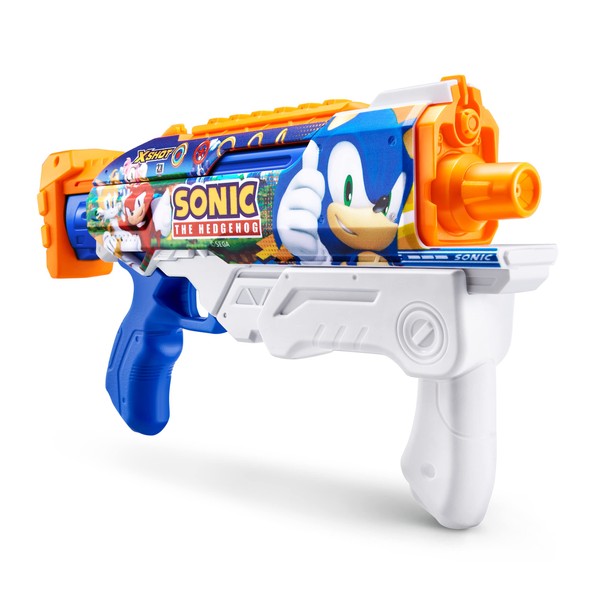 XSHOT Water Fast-Fill Skins Sonic The Hedgehog Hyperload Water Blaster by ZURU