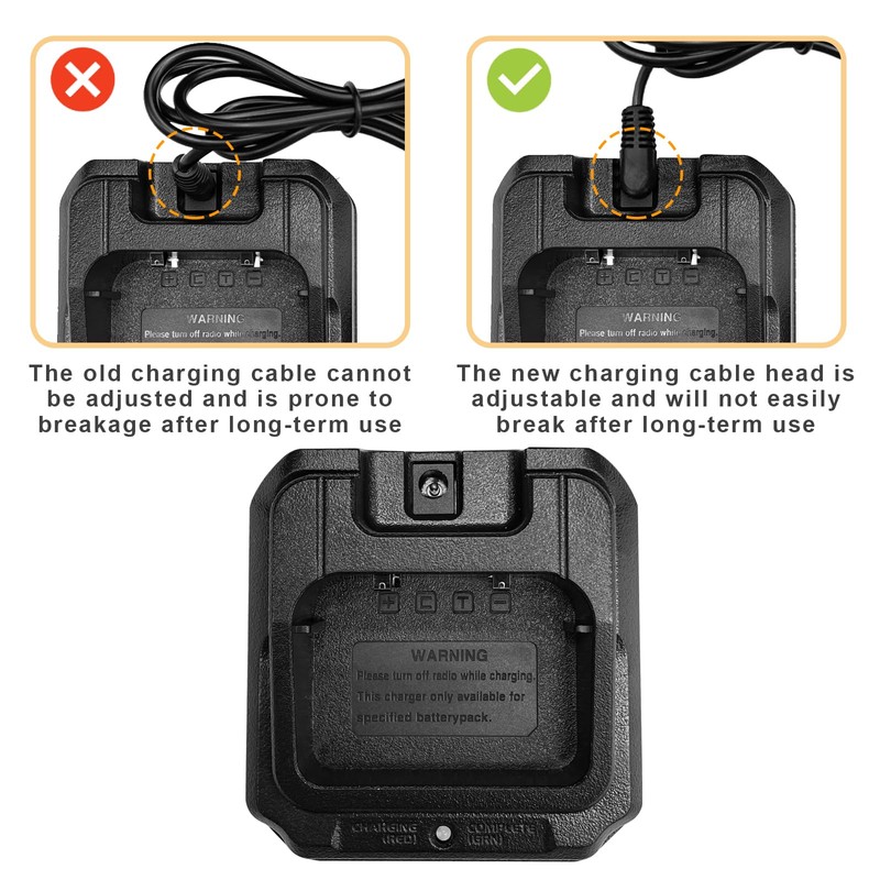 BAOFENG Battery Charger Base with US Adapter for BAOFENG Waterproof