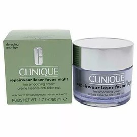 Clinique Repairwear Laser Focus Night Line Smoothing Cream 1.7 oz/50ml DRY #1,2