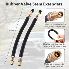 Set of 2 100 mm Car Valve Extension 90 Degree Valve Extension Car Valve Extension Valve Extension Valve Extension E Scooter Tyre Valve Extension 1 Copper Extension Rod