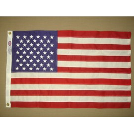 American Flag With Embroidered Stars and Sewn Stripes 2 ft. x 3 ft.