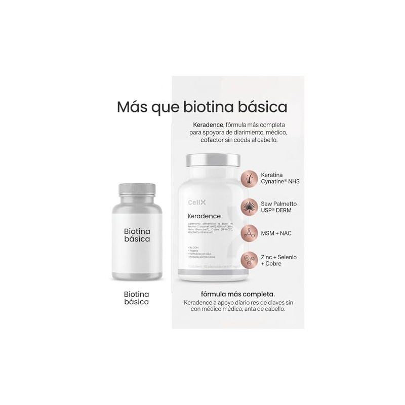CellX | Keradence | Cabello, Uñas y Piel Keratina |