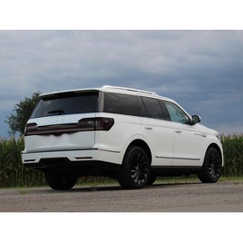 Rvinyl Tail Light Pre Cut Film Tint Cover Kit in Blackout Smoke Compatible with Lincoln Navigator 2018-2021 - Adhesive Backs