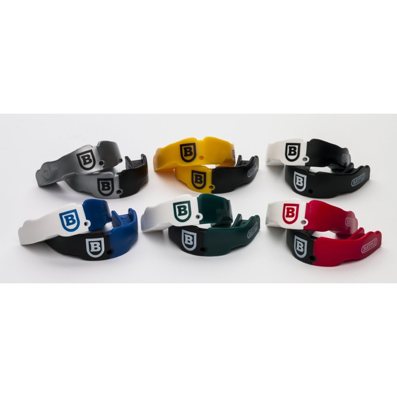 Battle 2-Color Mouthguard (2-Pack), Green, Adult