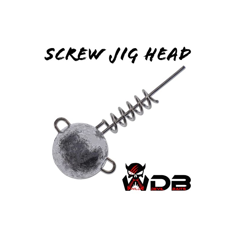 Wild Devil Baits Screw Jig Head Screw Jig Head Spiral