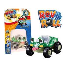 Concentra Rev-&-Roll Mini Action Crash Collectible Toy Vehicle Play Figure