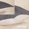 THXSILK 100% Mulberry Silk Pillowcase with Cotton Underside - Queen