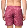 BOSS Men's Standard Tropical Print Swim Trunks, Medium Red Palm
