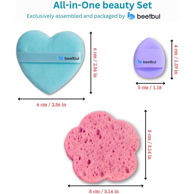 Kit de maquillaje y exfoliación – Polvo compacto Bissú +