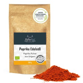 Paprika Edelsüß Organic, Ground, Paprika Powder, Premium Organic Quality, Hand-Selected, 250 g Pfefferdieb®