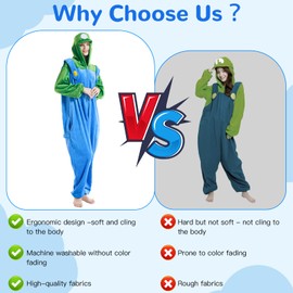 Zhulybowei Onesie Costume Green L