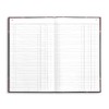 STAPLES Hardbound Journal, Black/Burgundy, 7.25" x 11.75", Ruled Writing Notebook