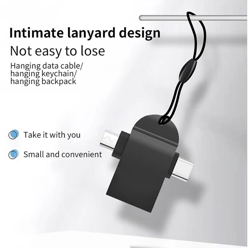 2-in-1 OTG Adapter - USB C & Micro USB to