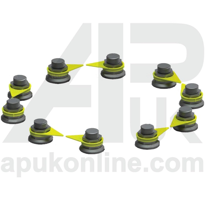APUK 28x Checkpoint Wheel Nut Indicator Rubber Boot Dust Cap