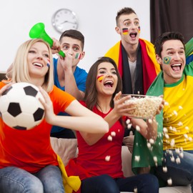 Housoutil Plastic Trumpet Horns, 10Pcs Stadium Kids Toy Horns, Low Noise Design Cheering Props for Sports Events and Kids Toys for Soccer Games Playing and Sports Events and Parties