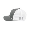 Pacific Headwear Trucker Snapback Braid Cap, Graphite/White/Graphite