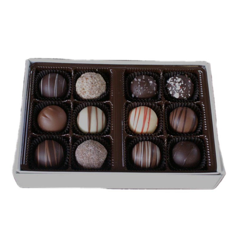 12 Piece Gourmet Chocolate Truffle Box