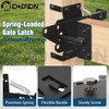 BOODVON Self Locking Gate Latch for Wooden Fence, Heavy Duty