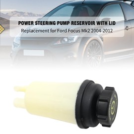 JUUDDENPARTS Power Steering Reservoir Bottle Tank with Cap, Power Steering Oil Expansion Tank Bottle Replacement for Ford Focus Mk2 Focus C-Max 2003-2007 Replace 1420238 4M513R700AC