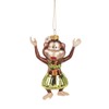 Beachcombers 4" Glass Hula Monkey Ornament