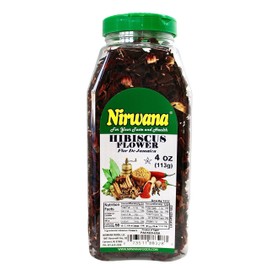 Premium Dried Hibiscus Flowers – Whole Flower Petals for Herbal Infusions, Loose Leaf Blends, and Culinary Use – Great with Dandelion Root, Raspberry Leaf, and More 4 oz Jar