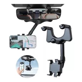 PUNKZZ Soporte Porta Celular 360 Espejo Retrovisor Carro Auto