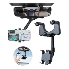 PUNKZZ Soporte Porta Celular 360 Espejo Retrovisor Carro Auto