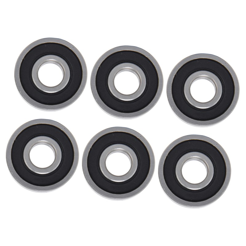 10Pcs Deep Groove Ball Bearing Rubber Seals Extra Light Series