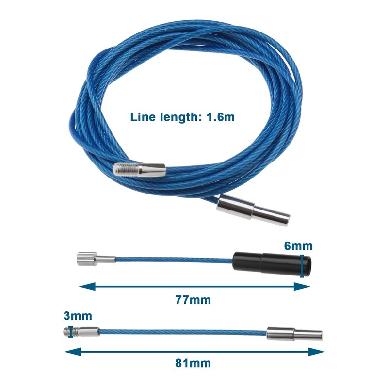 eMagTech 1 Set Bicycle Internal Cable Routing Tool Rubber-Coated Guide