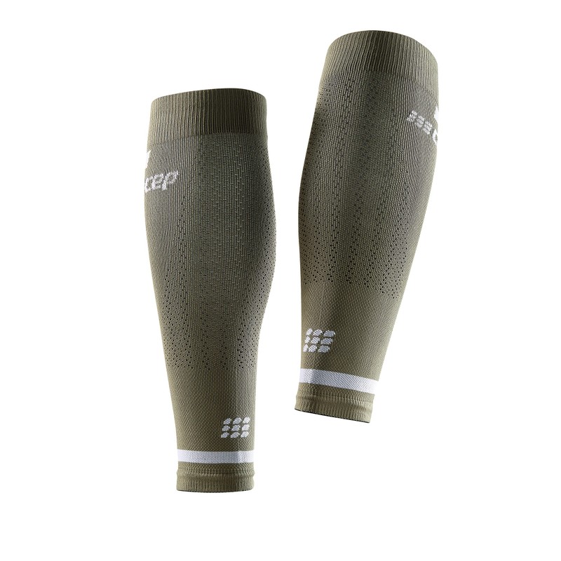 The Run Calf Sleeves 4.0, Olive, Women, II