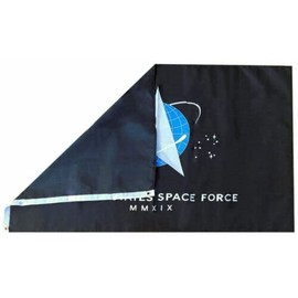 6X10 United States Space Force MMXIX Black 100D Woven Poly Nylon HUGE Flag