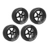 4Pcs 1/10 RC Tires Plastic Rubber Smoothly Surface Strong Cushioning