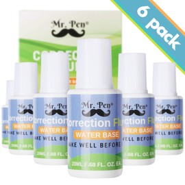 Mr. Pen Mr Pen- Correction Fluid, Pack of 6, Liquid Paper Correction Fluid