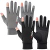 2 Pares Guantes de Protección Solar UPF 50+ Seda Helada