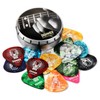 Donner Guitar Picks Set of 16 Varying Thicknesses Colorful Variety,