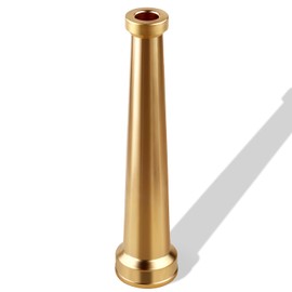 AquaNPT Brass Fire Equipment Hose Nozzle, 1-1/2" NST (NH) Fire Hydrant Hose Nozzle, 10" Length, 1/2" Orifice (1.5'' NH/NST)
