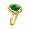 Ross-Simons 2.30 Carat Emerald Ring in 18kt Gold Over Sterling.