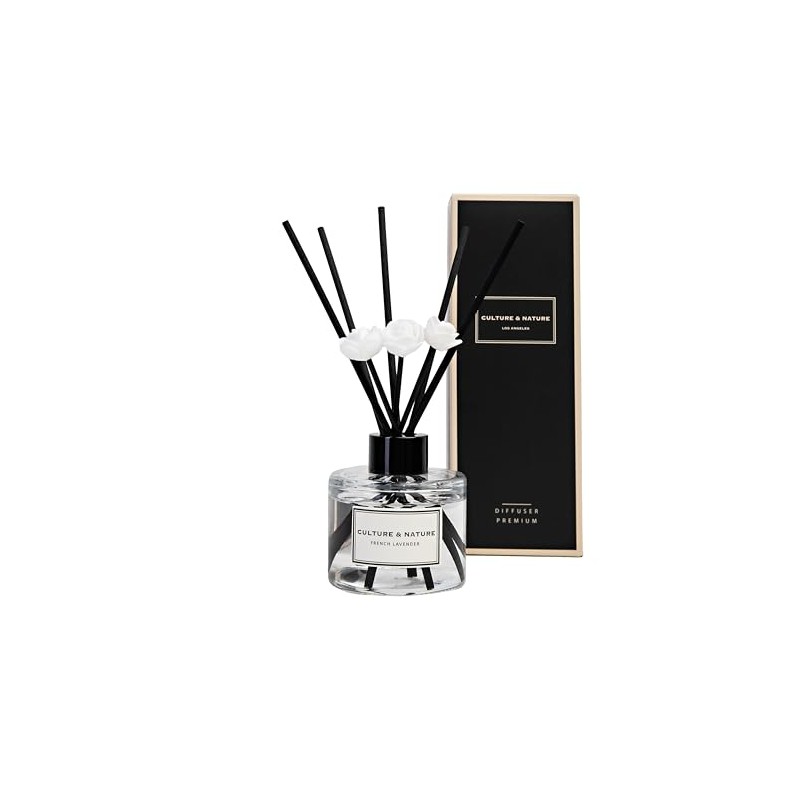 CULTURE & NATURE Reed Diffuser Set 4oz (120ml) French Lavender