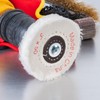 uxcell 3-Inch Buffing Polishing Pad Wheel Cotton with 15/64-inch Handle