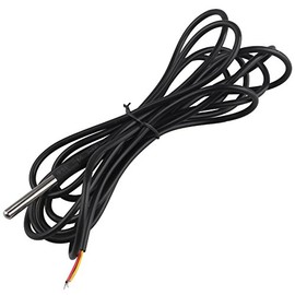 HALJIA Waterproof Temperature Sensor Probe DS18B20-55 °c to +125 °c 3 Meter Temp Sensor Thermometer Thermistor Detector