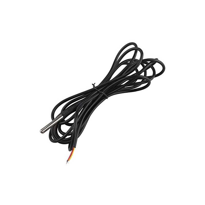HALJIA Waterproof Temperature Sensor Probe DS18B20-55 °c to +125 °c