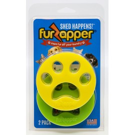 FurZapper Pet Hair Remover for Laundry, 2 Pack - Reusable Dog & Cat Hair Remover Tool As Seen on Shark Tank - Removes Pet Fur, Hair, Lint, Dander From Clothes & Laundry - Use 1 FurZapper Per Pet