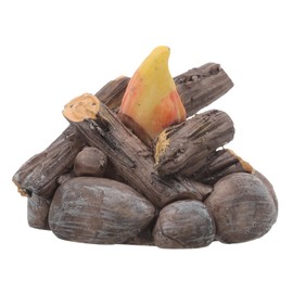 Uonlytech Ornaments Statue Stone Doll House Fireplace Dollhouse Campfire Decoration Mini Outdoor Outdoor Statues Flame Artificial Sand Table Miniature Model Model Props Decorations