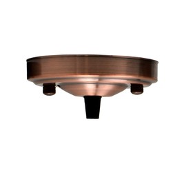 LEDSone Industrial Retro Ceiling Rose 108 mm Pendant Cable Grip Flex Clamp Metal Plate for Light Fitting Hanging Lamp Ceiling Cover Accesories(Copper)