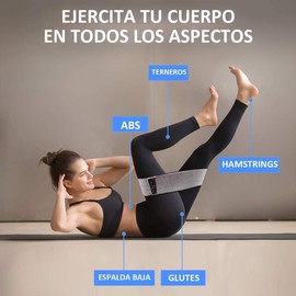 LETTURE Bandas de Resistencia Antideslizante con 3 Niveles, Set de 3 Banda Elastica Musculacion Fitness Bandas de Entrenamiento para Ejercicios de Gluteos, Piernas y Brazos, Yoga, Fitness, Crossfit