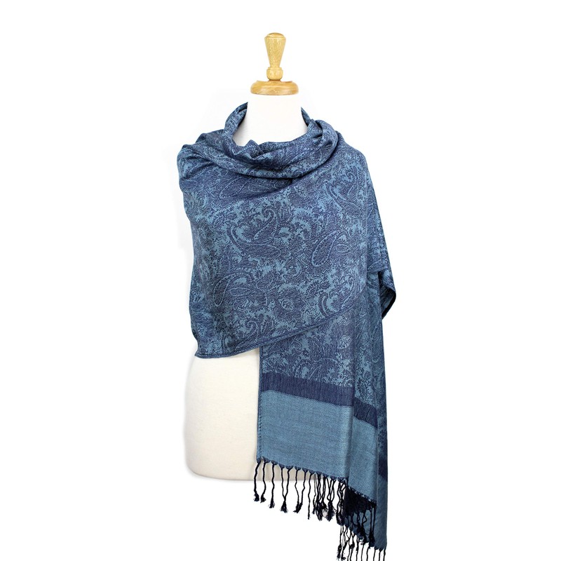 paskmlna Paisley Jacquard Pashmina Estola Shawl Wrap bufanda, 006