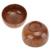 Wood Soup Bowl Unique Texture Exquisite Smoothly Round Wooden Bowl